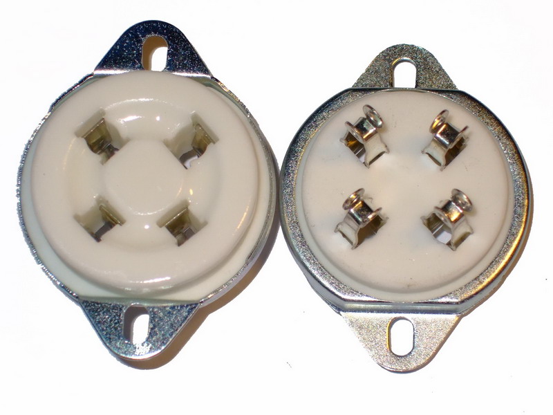 UX-4 Ceramic Socket 4 Pins Small
