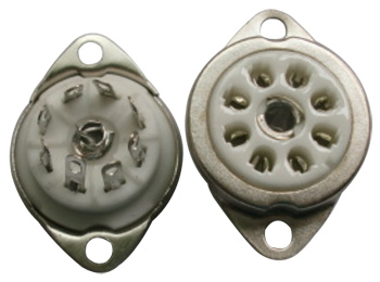 B8A Ceramic Socket 8 Pins Rimlock