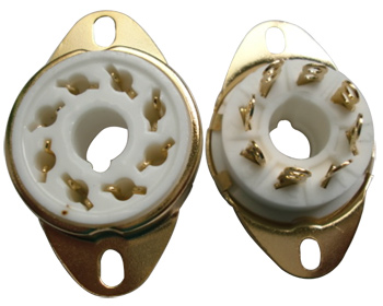 A08 Ceramic Socket 8 Pins Gold