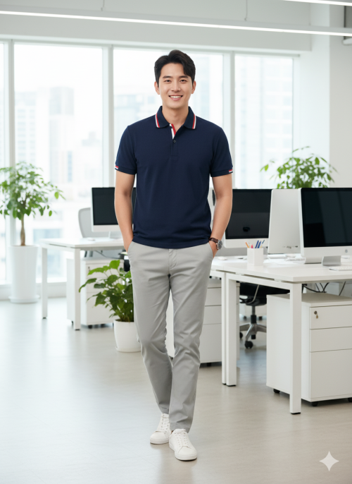 เสื้อโปโล ผ้าTC Micro 