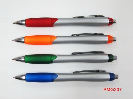 PM207 ปากกาลูกลื่น ปากกาพลาสติก ราคาส่ง พร้อมสกรีนโลโก้