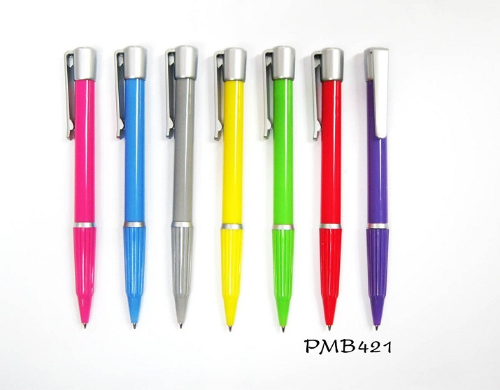 PM421 ปากกาลูกลื่น ปากกาพลาสติก ราคาส่ง พร้อมสกรีนโลโก้