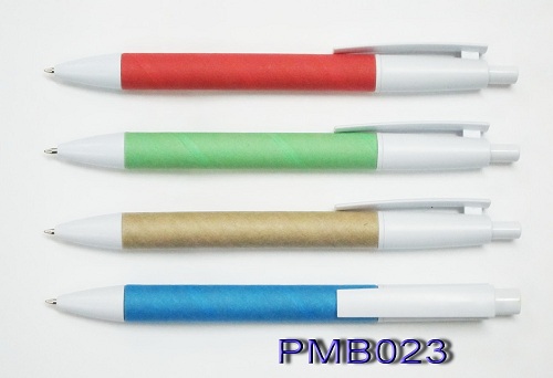 PM023  ปากกาลูกลื่น ปากกาพลาสติก ราคาส่ง พร้อมสกรีนโลโก้