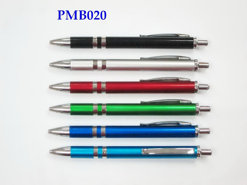 PM020 ปากกาลูกลื่น ผิวด้ามมันเงา สไตล์โมเดิร์น เหมาะสำหรับแจกเป็นของพรีเมี่ยม พร้อมรับสั่งสกรีน