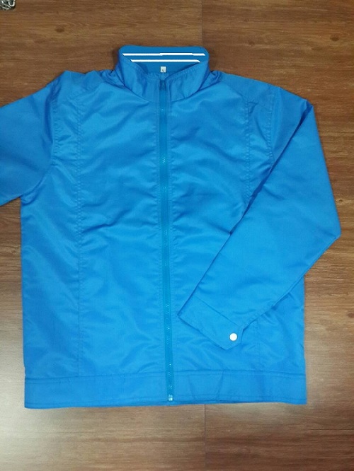 JK0042 เสื้อแจ๊คเก็ต ผ้าไมโครสีฟ้า