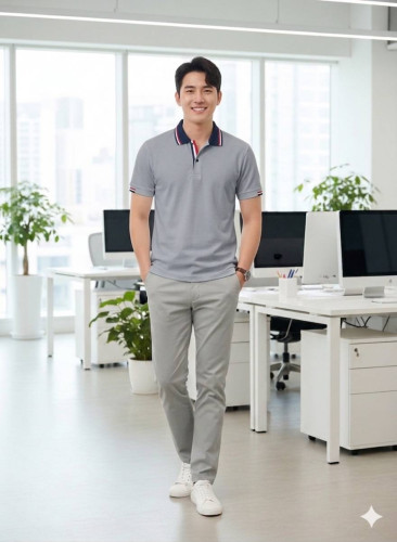เสื้อโปโล ผ้าTC Micro 3