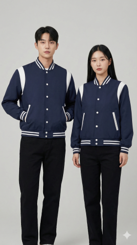 เสื้อแจ๊คเก็ต ทรงเบสบอลแบบกระดุม 4