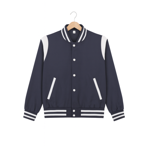 เสื้อแจ๊คเก็ต ทรงเบสบอลแบบกระดุม