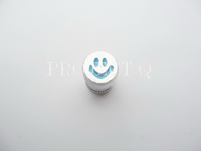 ฝาปิด จุ๊บลม รุ่น หน้ายิ้ม โครเมี่ยมฟ้า 1