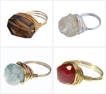 แหวนพลอยแท้/Wire Wrap Ring Custom Jewelry