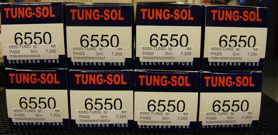 หลอดสูญญากาศ TUNG SOL 6550 Tungsol KT88 Power Tubes Matched Octet เซ็ต8หลอดราคา 36,500บาท