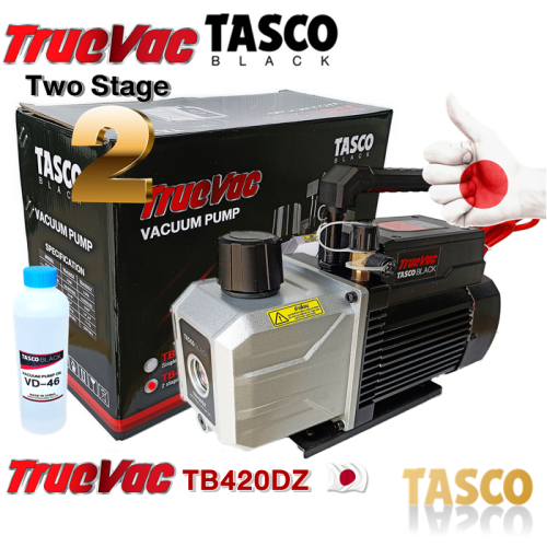 TASCO BLACK TB420DZ  2CFM Vacuum Pump  แวคคั่มปั๊ม ปั๊มสูญญากาศ แบบ 2 stage