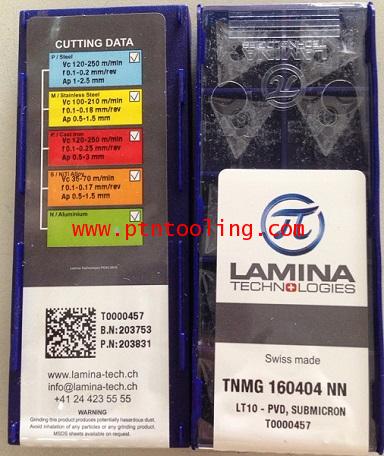 เม็ดมีด TNMG 160404 NN LT10 Lamina