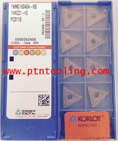 เม็ดมีด TNMG 160404-HS PC8110 Korloy