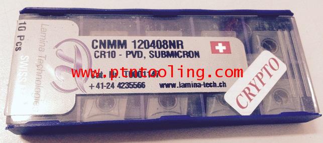 เม็ดมีด CNMM 120408 NR CR10 Lamina CRYPTO