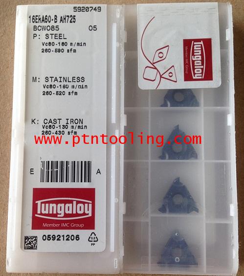 เม็ดมีด กลึงเกลียวนอก 16 ER A60-B AH725 Tungaloy