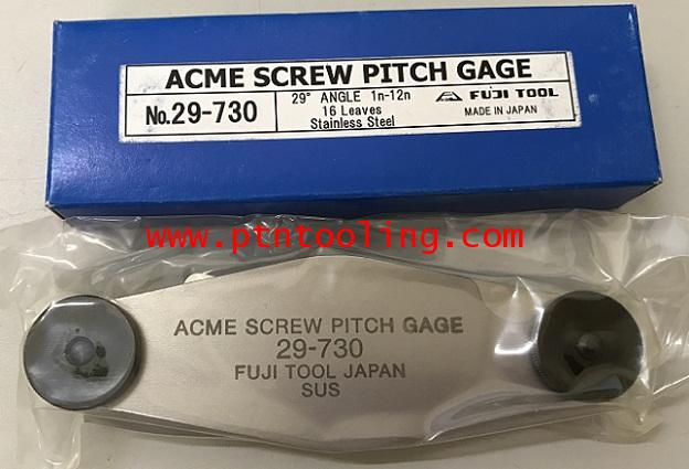 เกจวัด ACME screw pitch gage 29 องศา FUJI