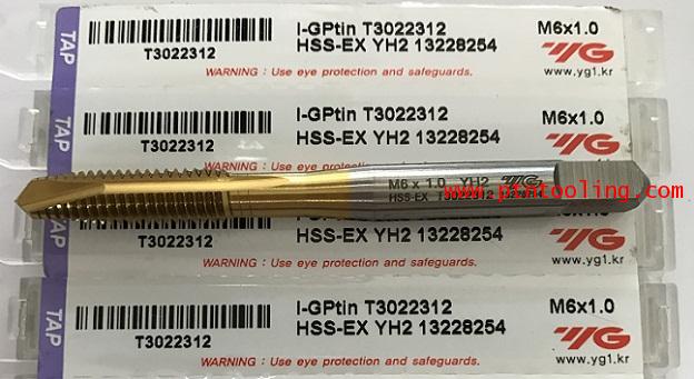 ดอกต๊าปเครื่อง  YG M 6*1.0 HSS-EX TIN coat
