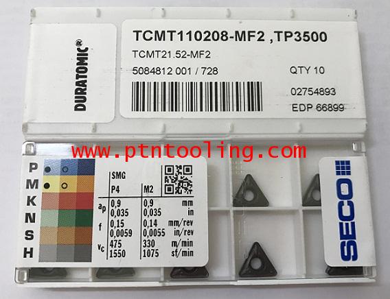 เม็ดมีด TCMT 110208-MF2 TP3500 SECO