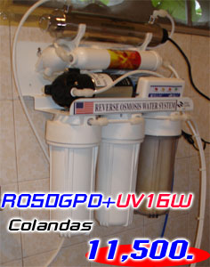 เครื่องกรองน้ำ Colandas 6 ขั้นตอน RO50GPD UV16W.