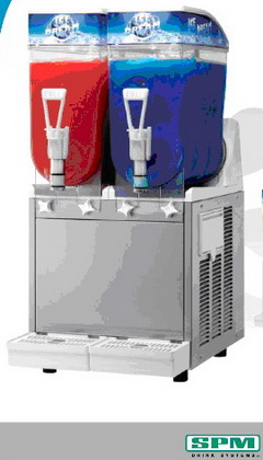 เครื่องผลิตน้ำหวานชนิดเกล็ดน้ำแข็งแบบไม่มีก๊าซSLUSH MACHINE ของSPM รุ่นID-2.2 ส่งฟรีถึงที่ทั่วประเทศ