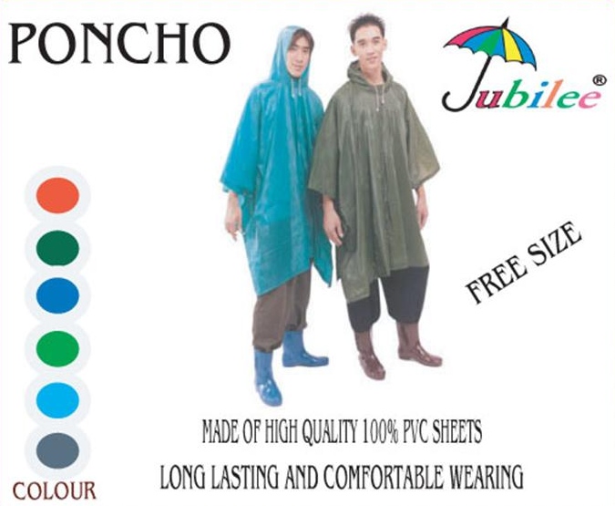 เสื้อกันฝนผู้ใหญ่ ปันโจ ผ้าโปร่ง แบบค้างคาว รุ่น 30-RG007 2