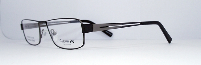 แว่นตา GIANNI PO GP2552 สีดำ-เงิน 2