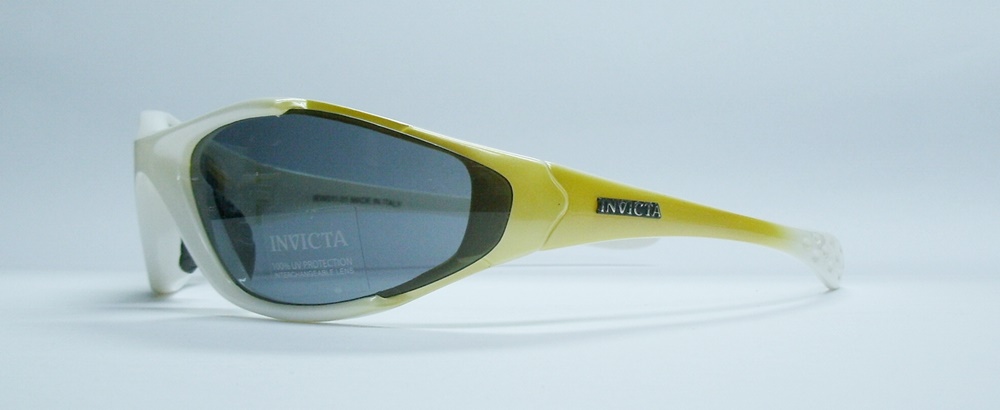 แว่นกันแดด INVICTA IEW011 สีขาว-เหลือง 2
