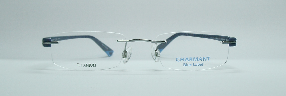 แว่นตา CHARMANT 10525 สีเงิน ก้านน้ำเงิน