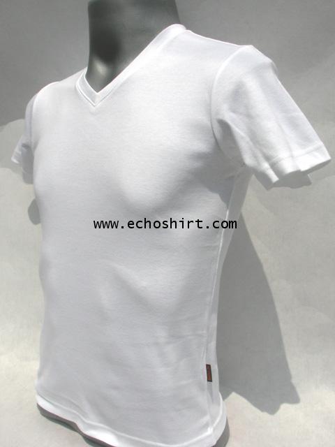 BS010 เสื้อคอวีเข้ารูป บอดี้ไซด์ Cotton 100% ผลิตเสื้อคอกลม โรงงานผลิตเสื้อคอกลมครบวงจร เสื้อคอกลมสั