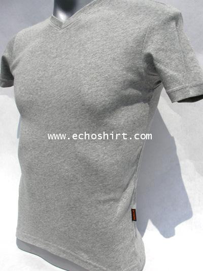 BS011 เสื้อคอวีเข้ารูป บอดี้ไซด์ Cotton 100% ผลิตเสื้อคอกลม โรงงานผลิตเสื้อคอกลมครบวงจร เสื้อคอกลมสั