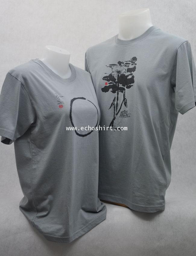 T-Shirt 019 เสื้อคอกลมพร้อมสกรีน silk screen, sublimation, heat transfer, CMYK digital print  ผลิตเส