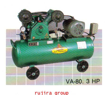 ปั๊มลม "Fusheng" รุ่น VA-80 ขนาด 3 แรงม้า 2 สูบ ถัง 105 ลิตร รวมมอเตอร์