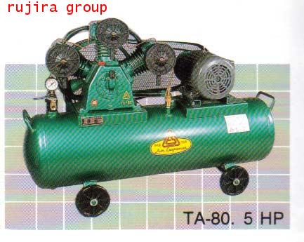 ปั๊มลม Fusheng รุ่น TA-80 ขนาด 5 แรงม้า 3 สูบ ถัง 155 ลิตร รวมมอเตอร์