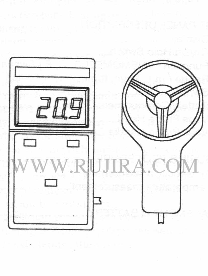 เครื่องวัดลม "Digicon" เกจวัดลม แบบพกพา DA43