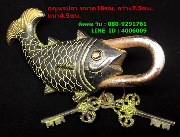 กุญแจปลา ใช้งานได้ตามปกติ ขนาด 18 ซม. 3