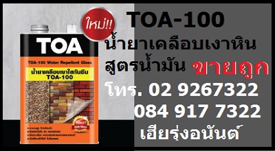 สีTOA100 น้ำยาเคลือบเงา วอเตอร์รีเพลแลนท์กลอสขายถูก โทร 084 9177322 รุ่งอนันต์ 3