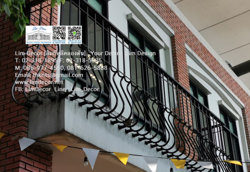 ราวกันตกอิตาลี (Wrought Iron Steel Handrail/Banister) 1