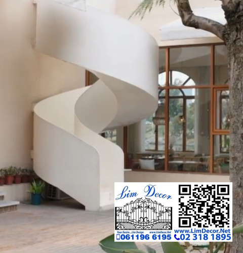 LD-BD318 ราวบันไดวนเหล็กสำเร็จรูปที่ไม่สำเร็จรูป สำหรับขึ้นระเบียงชมทะเล Sea View Balcony Prefabrica 1