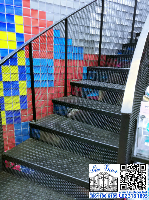 LD–B1131 บันไดวนเหล็กพร้อม SMB Office นิคมฯ บางปูบางนา Metal Spiral Staircase for Event Hall Office 3