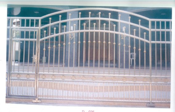LD-A026 ประตูรั้วสแตนเลสพร้อมติดตั้งทั่วไทย Stainless Steel Gate Installation All Over Thailand