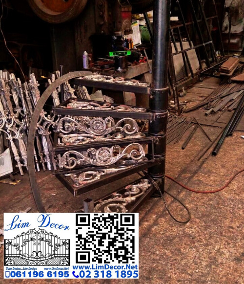 LD-A1322  ซ่อมสีประตูรั้วรีโมทอัลลอย Automatic Control Alloy Steel Gate+Recolor Service. 2