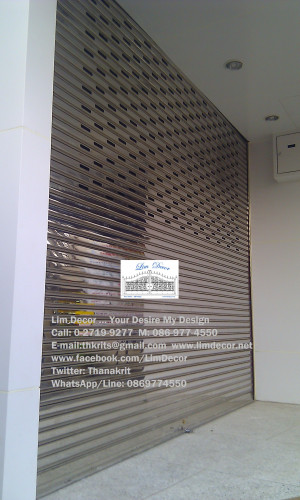 DIY ประตูม้วนสเตนเลส (Stainless Steel Shutter) 3