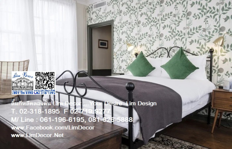 LD-F1681  เตียงนอนอัลลอยขนาดคิงส์ไซด์พิเศษสั่งทำพร้มบริการหล่อหัวเตียงอัลลอยสั่งทำ Design Alloy Stee 2