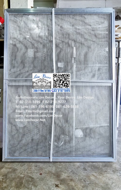 LD-A1220 ประตูรั้วตะข่ายเหล็กบานเซี๊ยมกันขโมย Net Metal  Steel Folding Gate 3