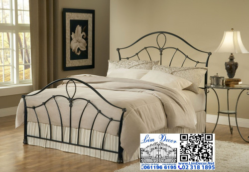 เตียงนอนเหล็กดัดอิตาลี่ร้อทไอร์อ้อนสั่งทำ สไตล์ยุโรป Antique Wrought Iron Steel Designed Bed
