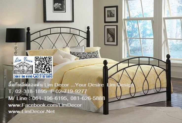 LD-F1681  เตียงนอนอัลลอยขนาดคิงส์ไซด์พิเศษสั่งทำพร้มบริการหล่อหัวเตียงอัลลอยสั่งทำ Design Alloy Stee 3