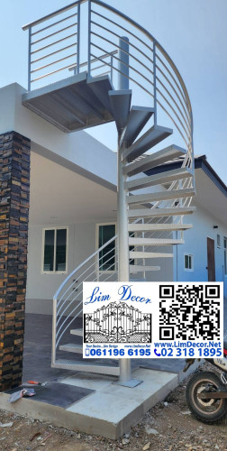 LD-BD318 ราวบันไดวนเหล็กสำเร็จรูปที่ไม่สำเร็จรูป สำหรับขึ้นระเบียงชมทะเล Sea View Balcony Prefabrica 2