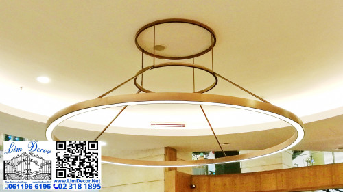 LD-L102  โคมไฟสเตนเลสพิงค์โกลสั่งทำ  Pink Gold Stainless Steel Designed Lighting, Lamplight 1