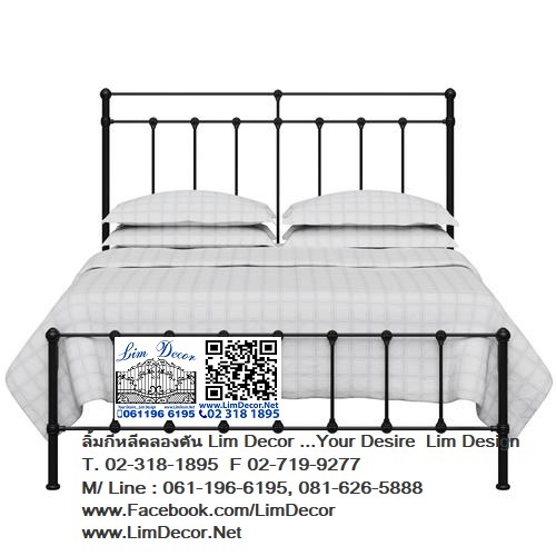 LD-F1681  เตียงนอนอัลลอยขนาดคิงส์ไซด์พิเศษสั่งทำพร้มบริการหล่อหัวเตียงอัลลอยสั่งทำ Design Alloy Stee 1